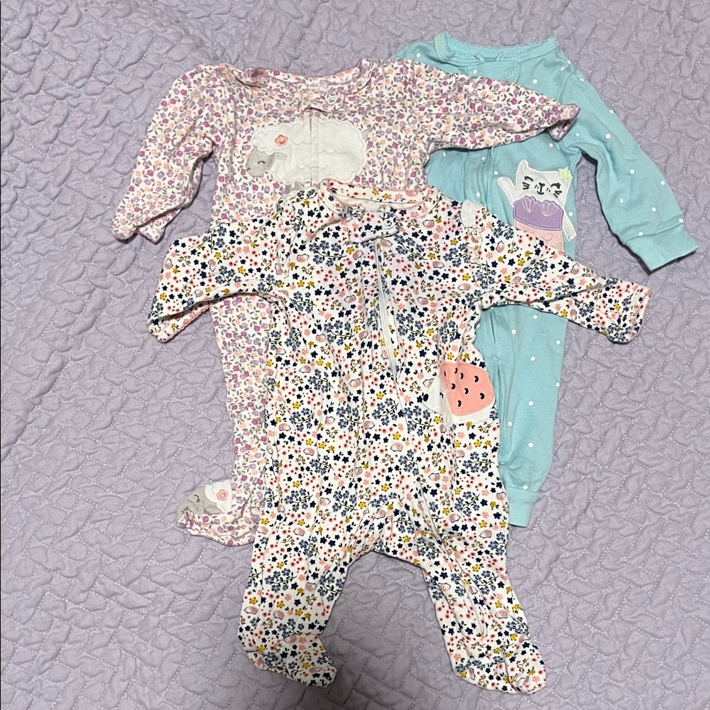 Carter's Kids One Pieces Footies - Pink, Blue, Multicolor